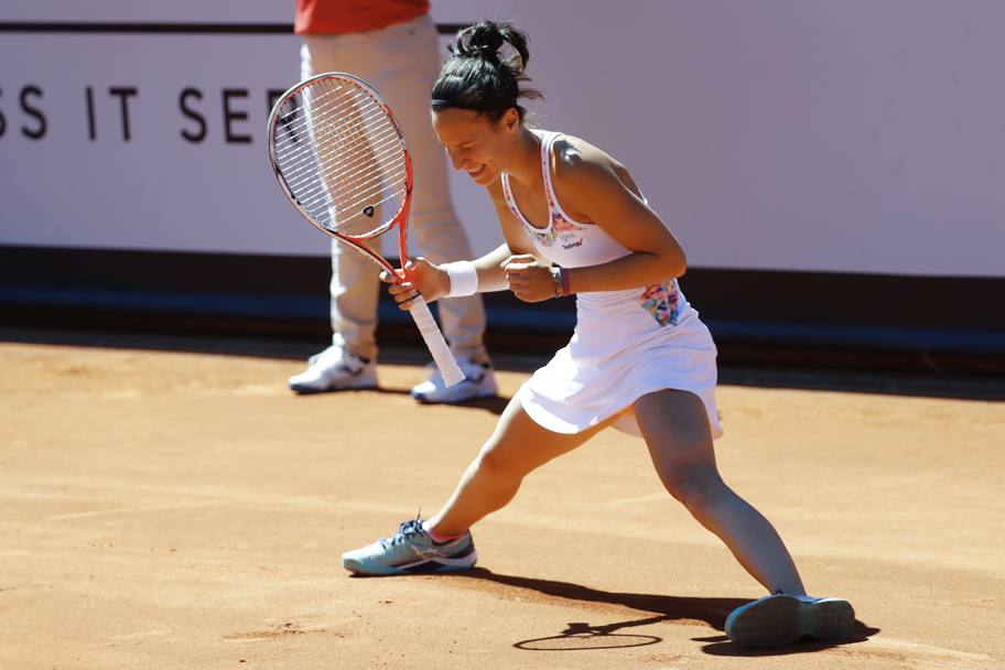 La svizzera Viktorija Golubic vince la semifinale di Gstaad contro Rebeka Masarova (Ap)